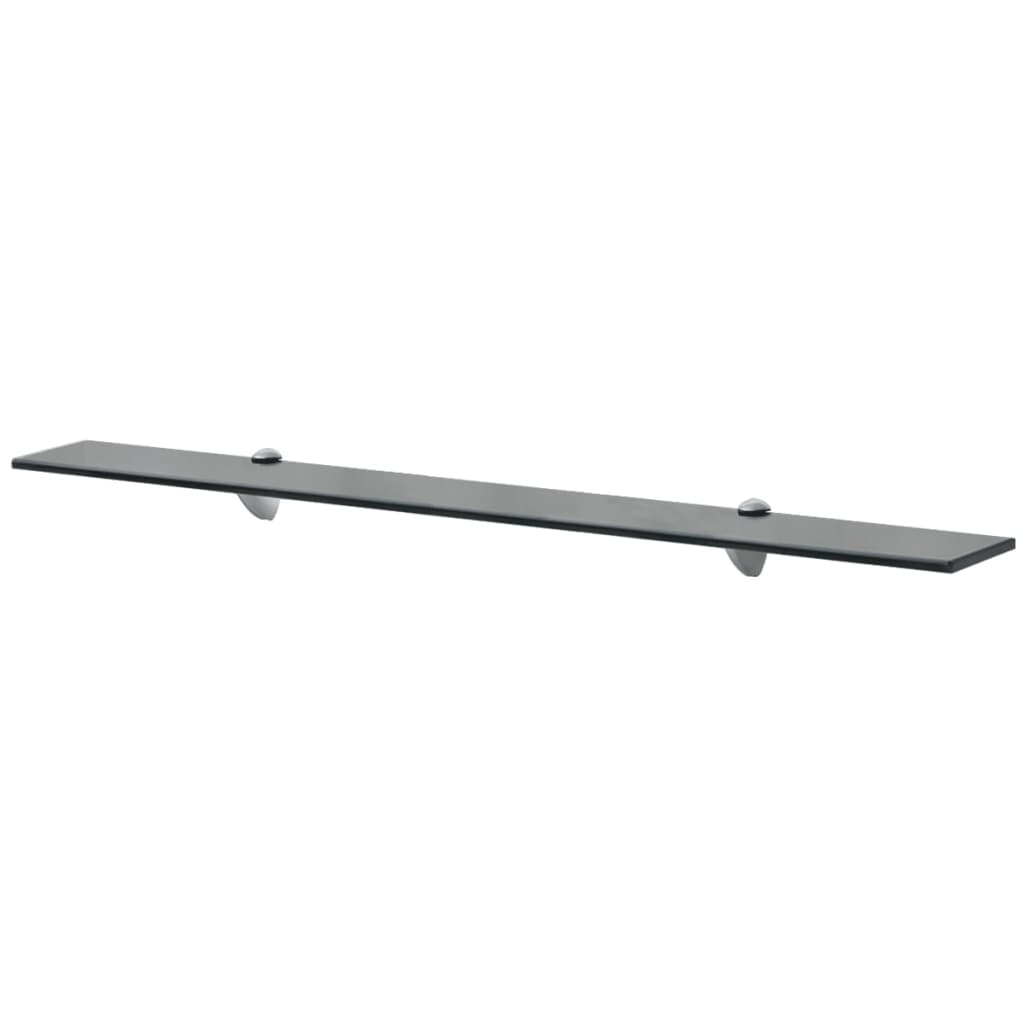Schappen Zwevend 8 Mm Glas 2 90 x 10 cm Zwart