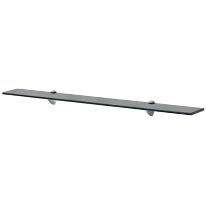 Schappen Zwevend 8 Mm Glas 2 90 x 10 cm Zwart