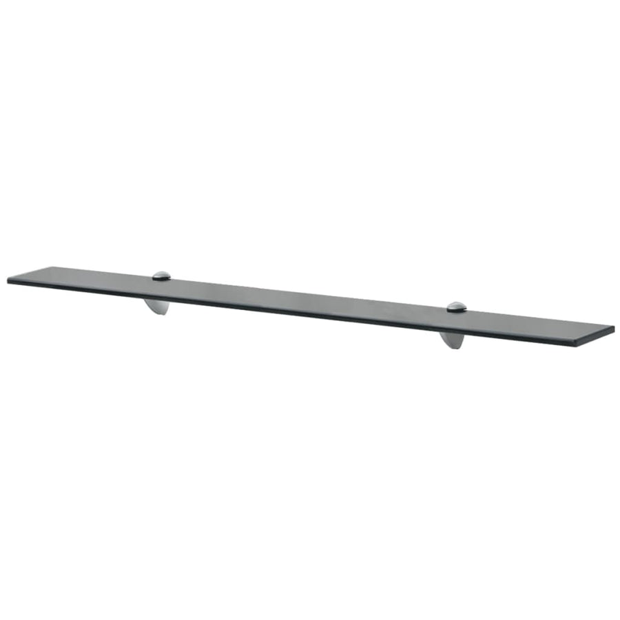 Schappen Zwevend 8 Mm Glas 2 90 x 10 cm Zwart
