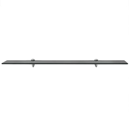 Schappen Zwevend 8 Mm Glas 2 90 x 10 cm Zwart