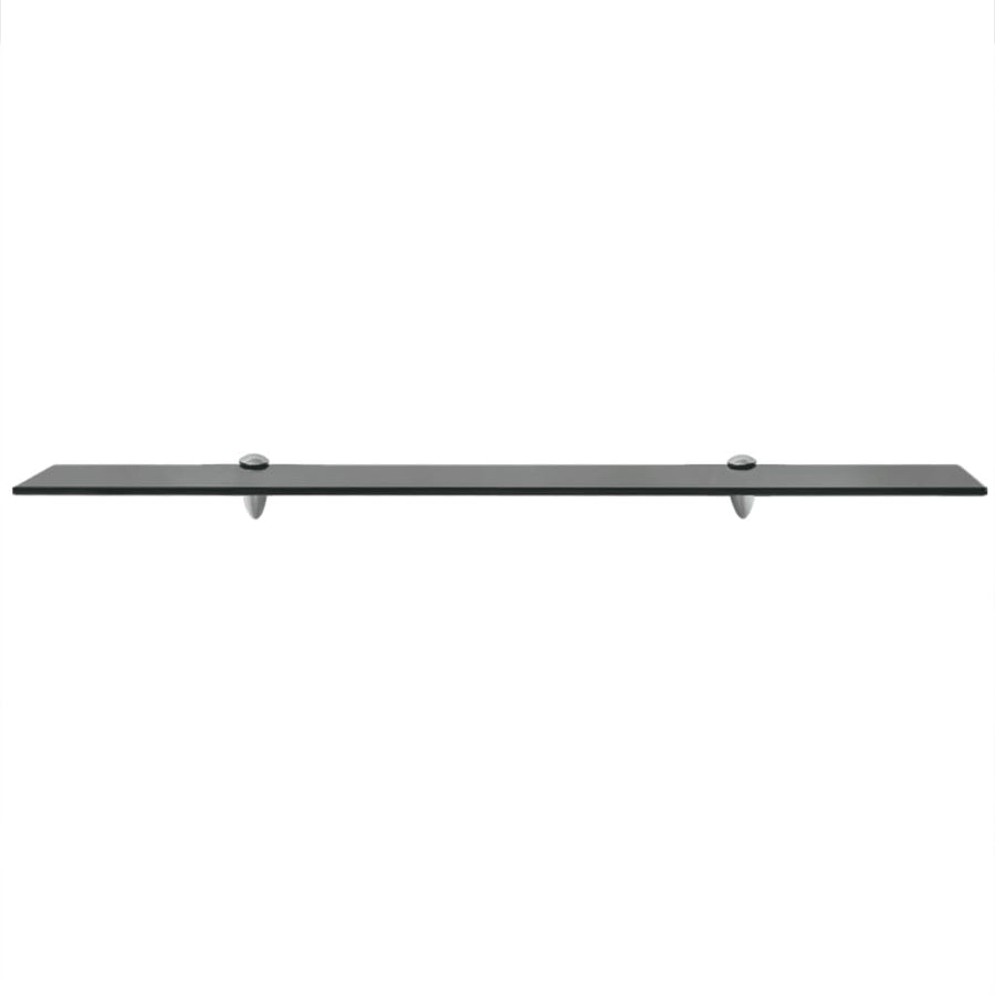 Schappen Zwevend 8 Mm Glas 2 90 x 10 cm Zwart