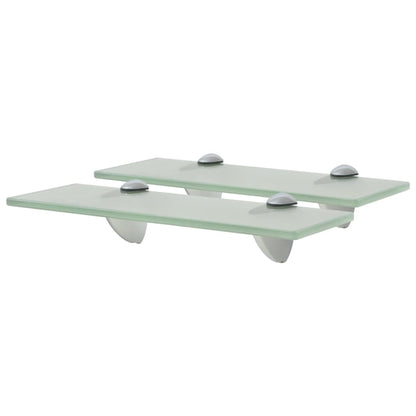 Schappen Zwevend 8 Mm Glas 2 30 x 10 cm Wit