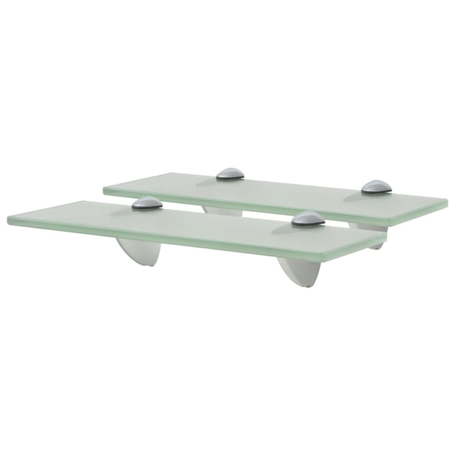 Schappen Zwevend 8 Mm Glas 2 30 x 10 cm Wit