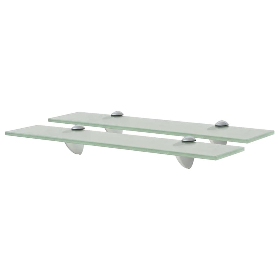 Schappen Zwevend 8 Mm Glas 2 50 x 10 cm Wit