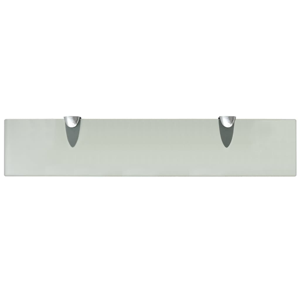 Schappen Zwevend 8 Mm Glas 2 50 x 10 cm Wit