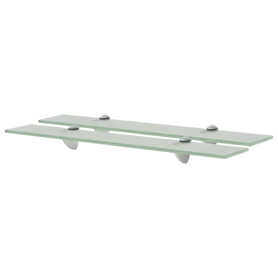 Schappen Zwevend 8 Mm Glas 2 60 x 10 cm Wit