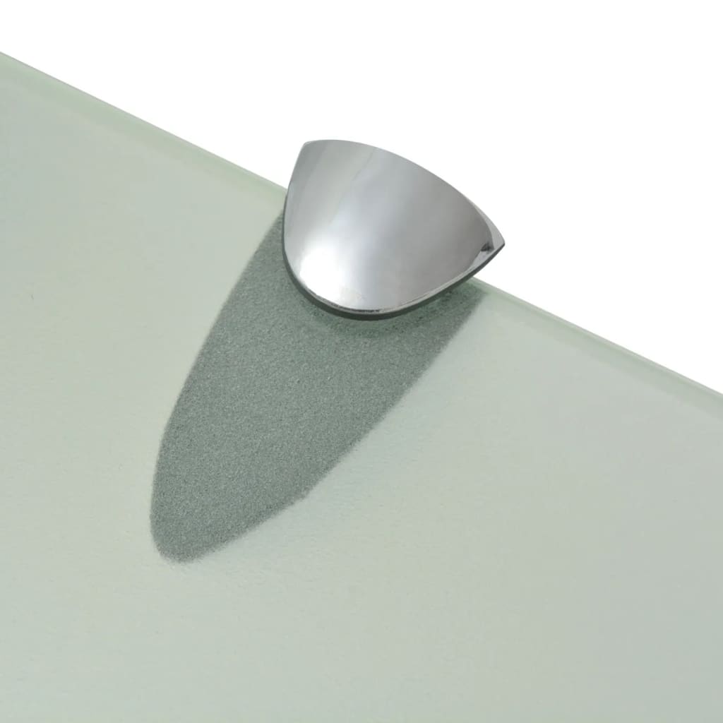 Schappen Zwevend 8 Mm Glas 2 60 x 10 cm Wit