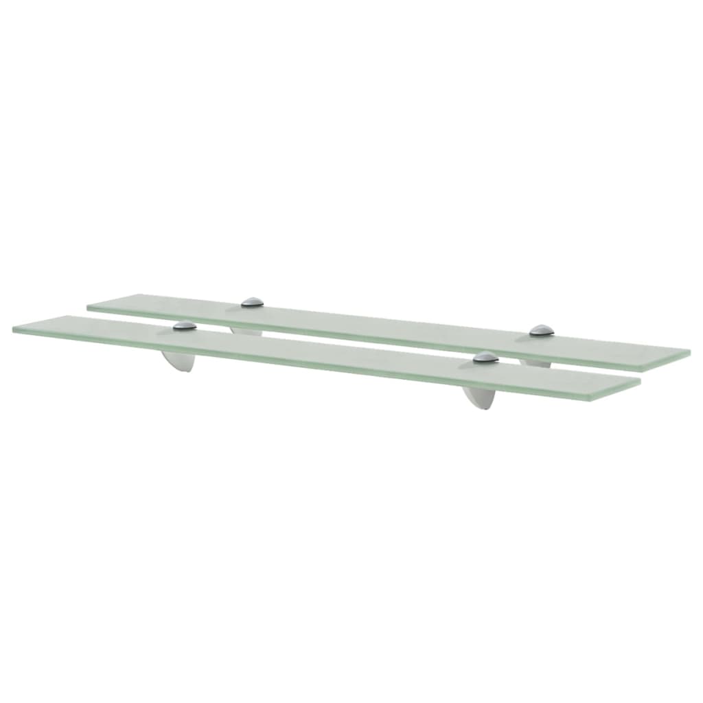 Schappen Zwevend 8 Mm Glas 2 70 x 10 cm Wit