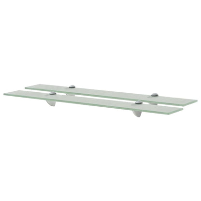 Schappen Zwevend 8 Mm Glas 2 70 x 10 cm Wit