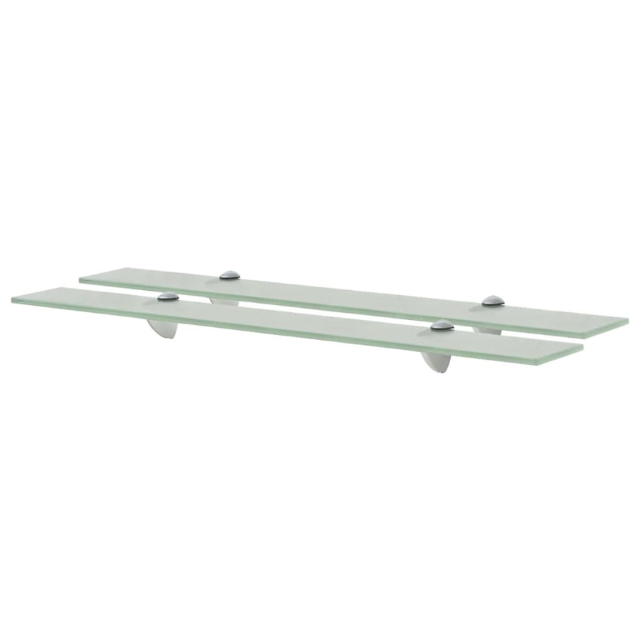 Schappen Zwevend 8 Mm Glas 2 70 x 10 cm Wit