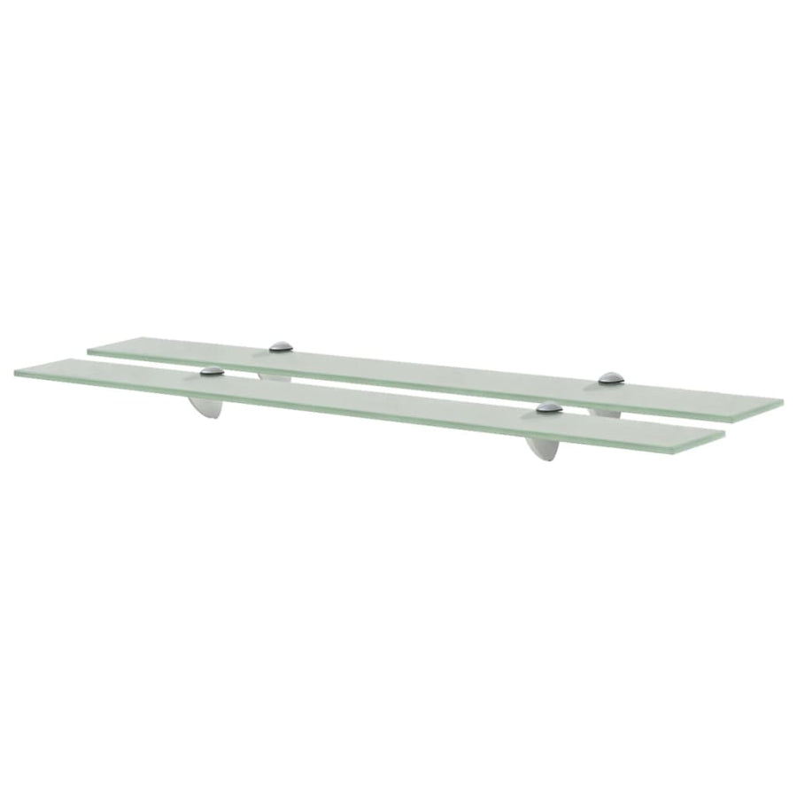 Schappen Zwevend 8 Mm Glas 2 80 x 10 cm Wit
