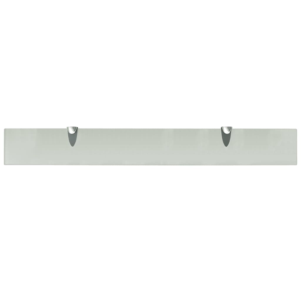 Schappen Zwevend 8 Mm Glas 2 80 x 10 cm Wit