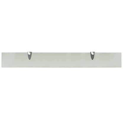 Schappen Zwevend 8 Mm Glas 2 80 x 10 cm Wit