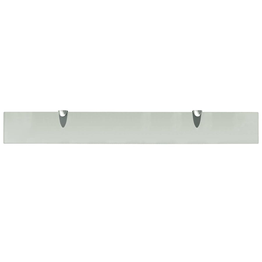Schappen Zwevend 8 Mm Glas 2 80 x 10 cm Wit