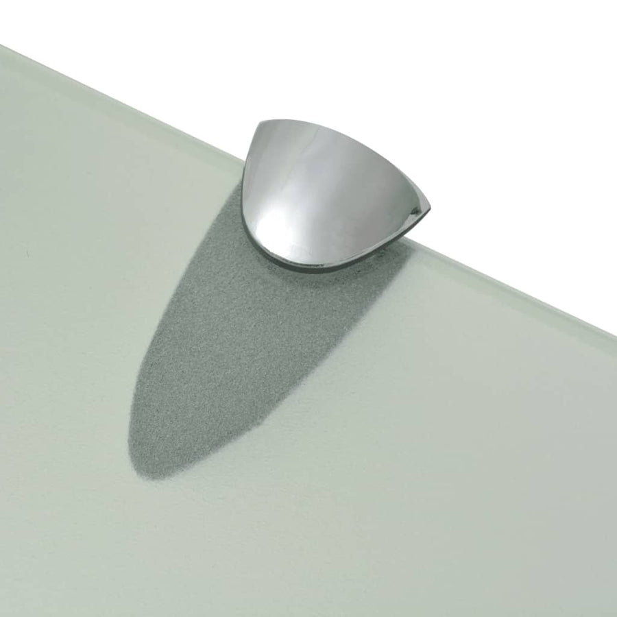 Schappen Zwevend 8 Mm Glas 2 80 x 10 cm Wit