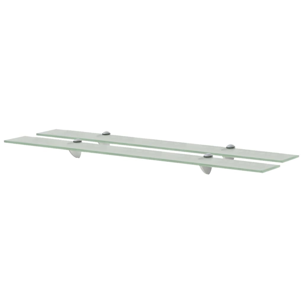 Schappen Zwevend 8 Mm Glas 2 90 x 10 cm Wit