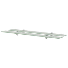 Schappen Zwevend 8 Mm Glas 2 90 x 10 cm Wit