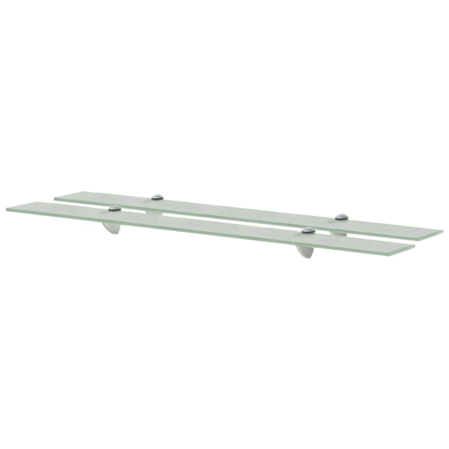 Schappen Zwevend 8 Mm Glas 2 90 x 10 cm Wit