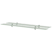 Zwevende schappen 2 st 100x10 cm 8 mm glas