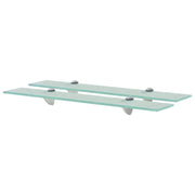 Zwevende schappen glas 2 st 60x20 cm