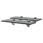 Floating shelves 2 pcs 30x20 cm 8 mm glass