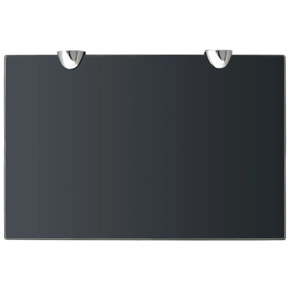 Schappen Zwevend 8 Mm Glas 2 30 x 20 cm Zwart