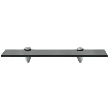 Schappen Zwevend 8 Mm Glas 2 40 x 20 cm Zwart