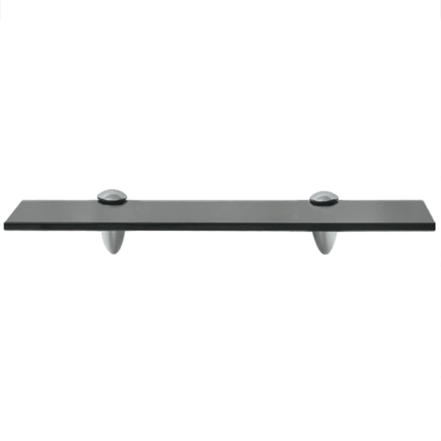 Schappen Zwevend 8 Mm Glas 2 40 x 20 cm Zwart