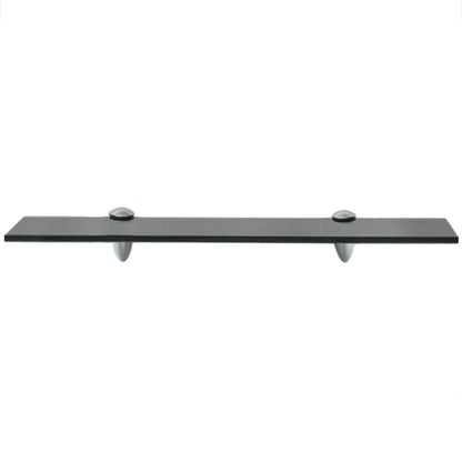 Schappen Zwevend 8 Mm Glas 2 50 x 20 cm Zwart