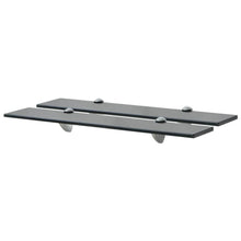 Schappen Zwevend 8 Mm Glas 2 60 x 20 cm Zwart
