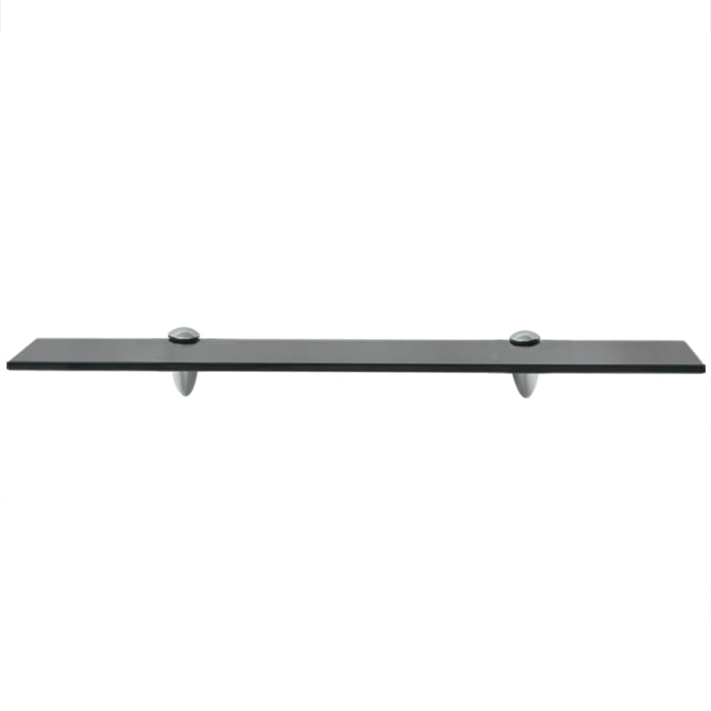 Schappen Zwevend 8 Mm Glas 2 60 x 20 cm Zwart