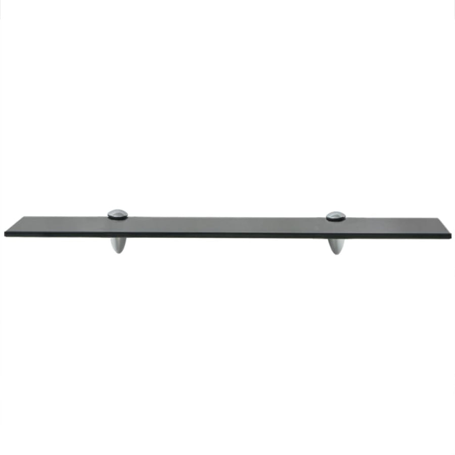 Schappen Zwevend 8 Mm Glas 2 60 x 20 cm Zwart