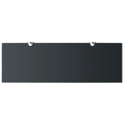 Schappen Zwevend 8 Mm Glas 2 60 x 20 cm Zwart