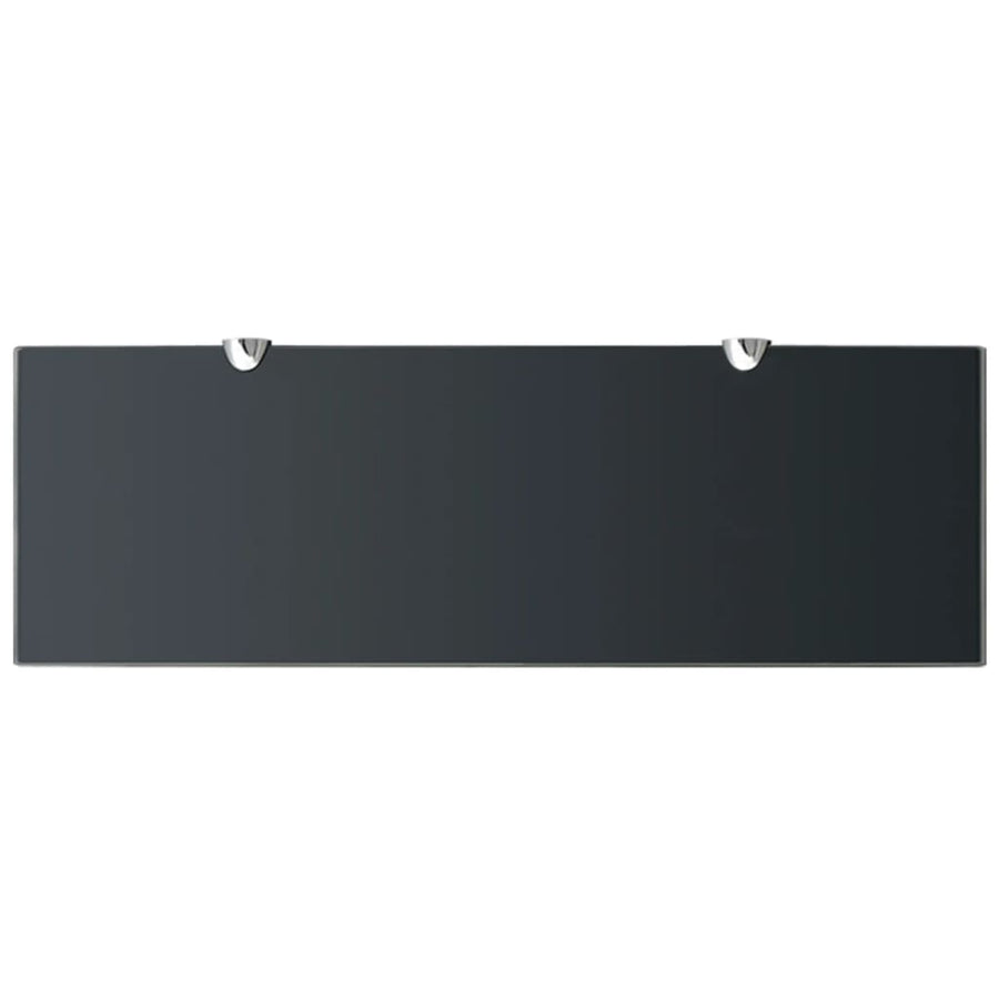 Schappen Zwevend 8 Mm Glas 2 60 x 20 cm Zwart