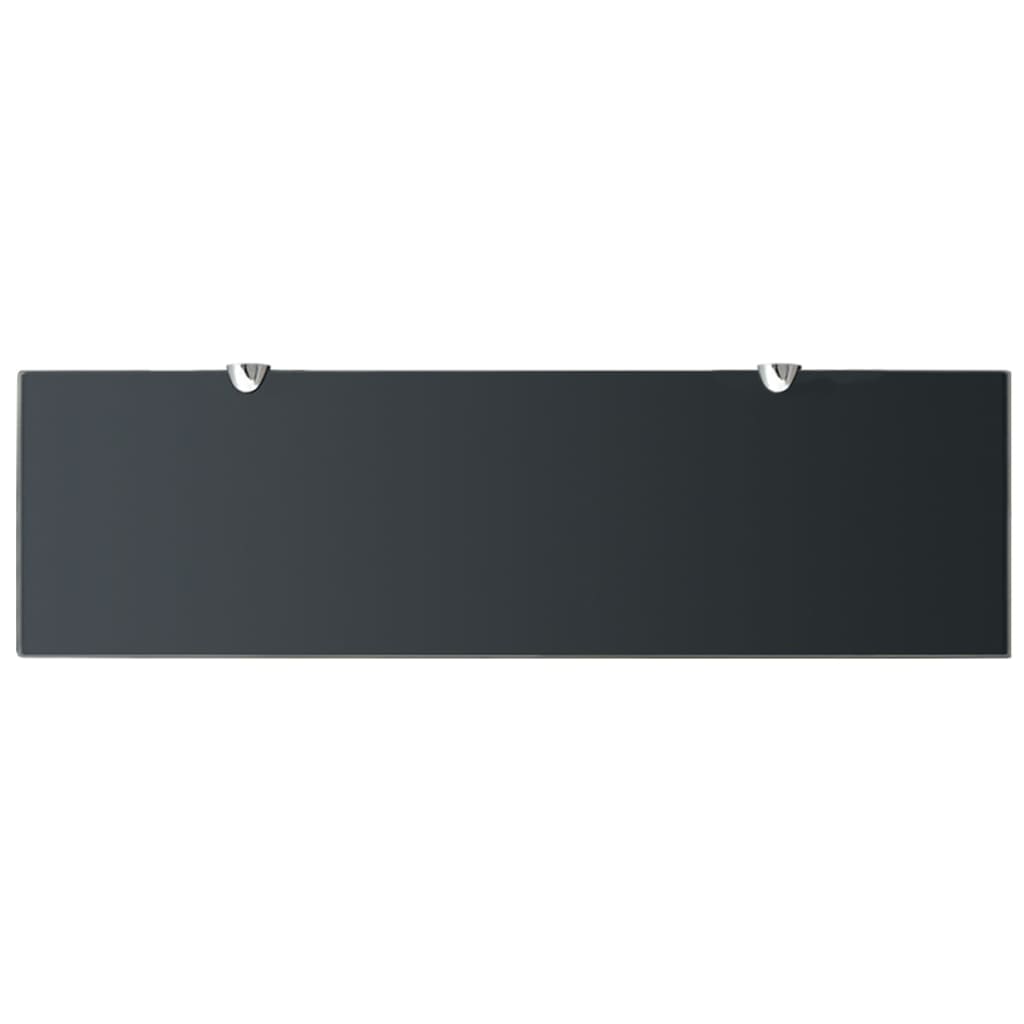 Schappen Zwevend 8 Mm Glas 2 70 x 20 cm Zwart