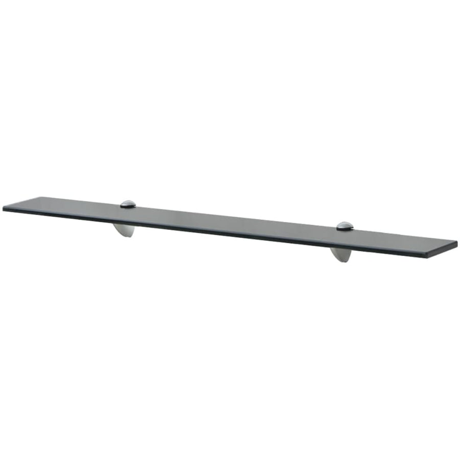 Schappen Zwevend 8 Mm Glas 2 80 x 20 cm Zwart