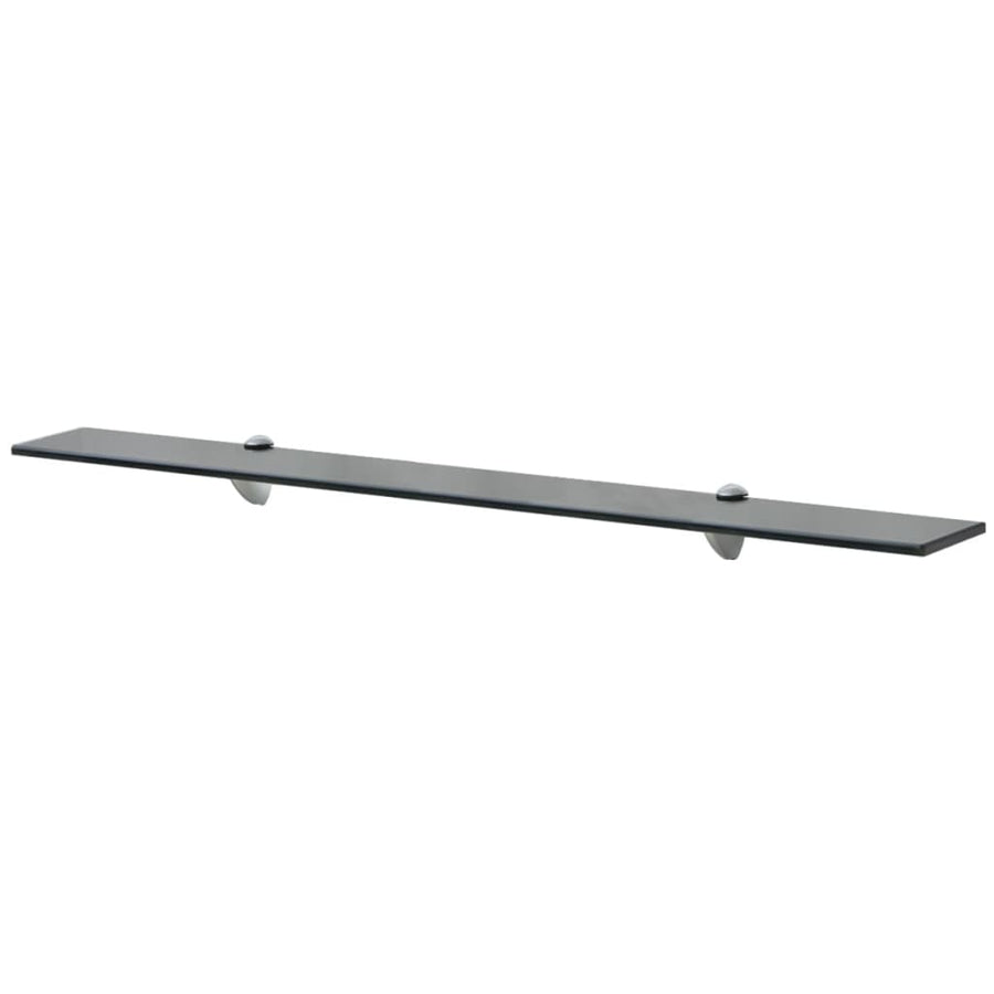 Schappen Zwevend 8 Mm Glas 2 90 x 20 cm Zwart