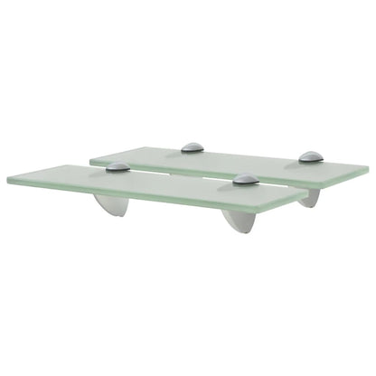 Schappen Zwevend 8 Mm Glas 2 30 x 20 cm Wit