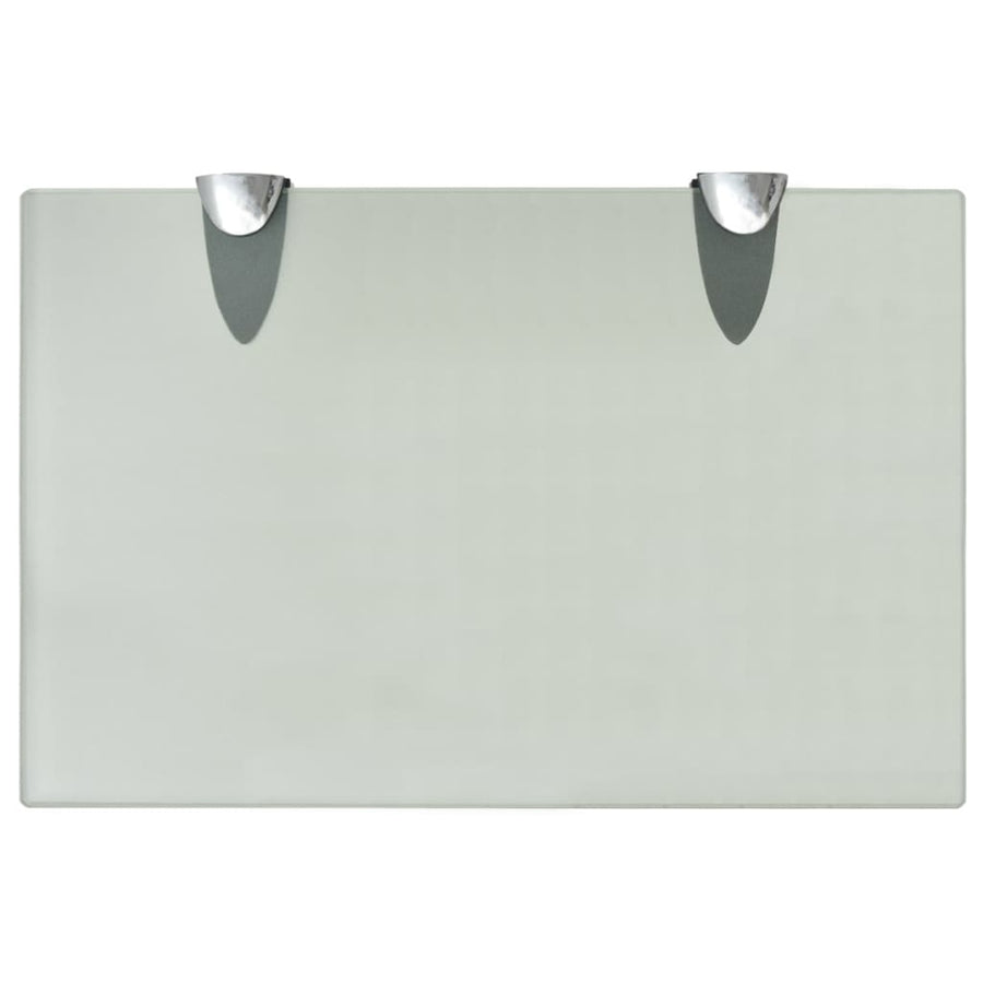 Schappen Zwevend 8 Mm Glas 2 30 x 20 cm Wit