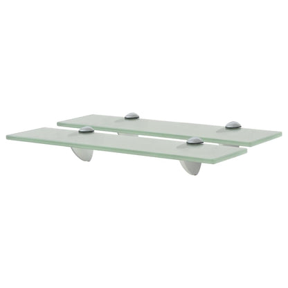 Schappen Zwevend 8 Mm Glas 2 40 x 20 cm Wit