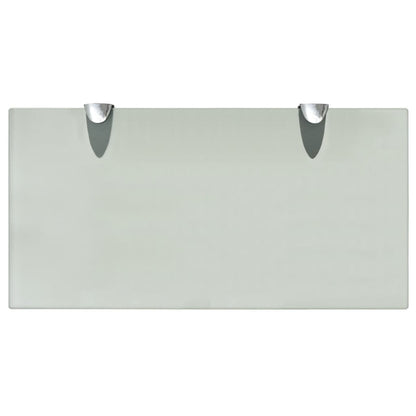 Schappen Zwevend 8 Mm Glas 2 40 x 20 cm Wit