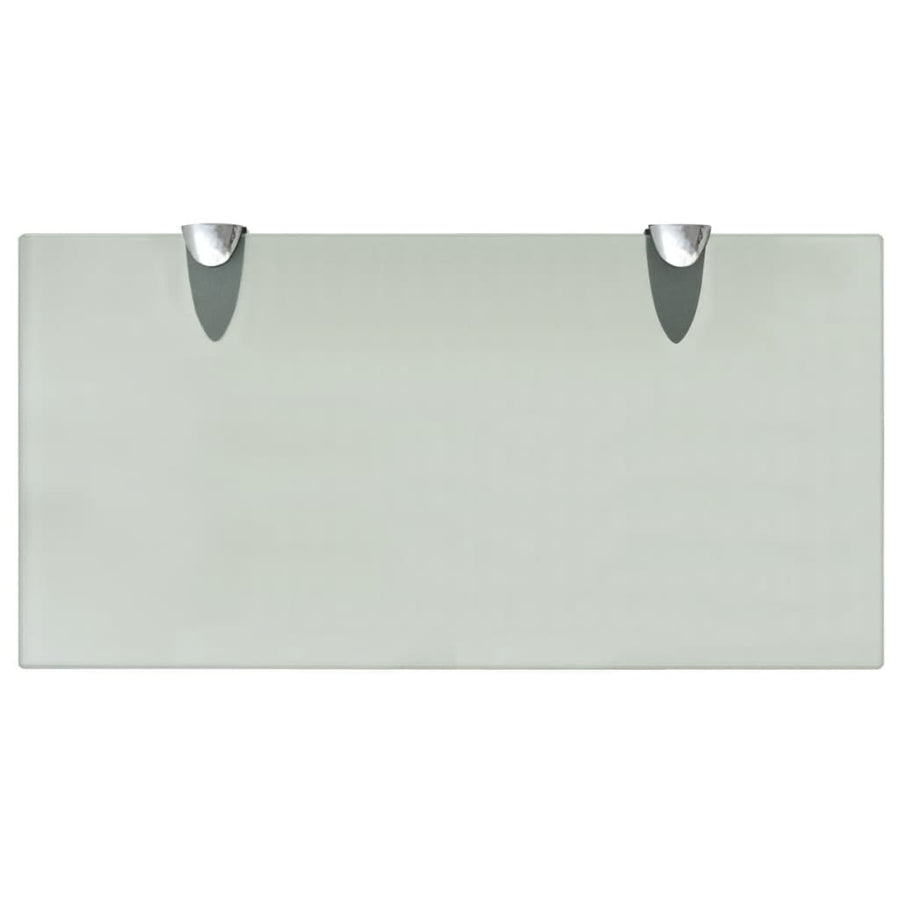 Schappen Zwevend 8 Mm Glas 2 40 x 20 cm Wit
