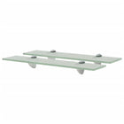 Floating shelves 2 pcs 50x20 cm 8 mm glass