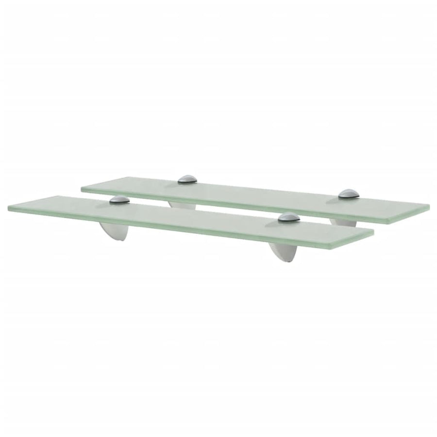 Schappen Zwevend 8 Mm Glas 2 50 x 20 cm Wit