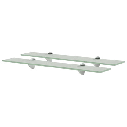 Schappen Zwevend 8 Mm Glas 2 60 x 20 cm Wit
