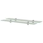 Zwevende schappen 2 st 70x20 cm 8 mm glas