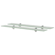 Floating shelves 2 pcs 70x20 cm 8 mm glass