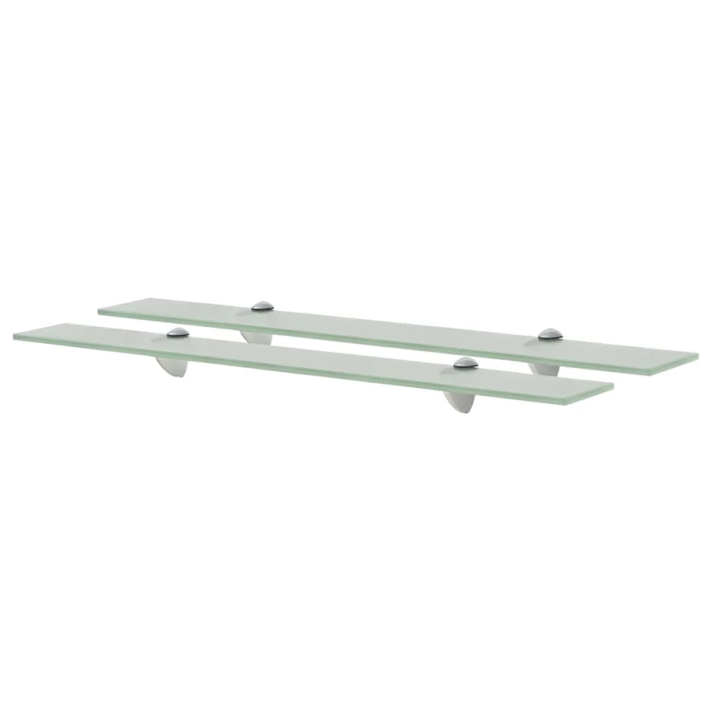Schappen Zwevend 8 Mm Glas 2 70 x 20 cm Wit