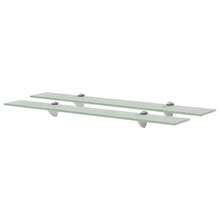 Schappen Zwevend 8 Mm Glas 2 70 x 20 cm Wit