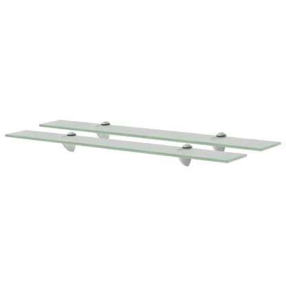 Schappen Zwevend 8 Mm Glas 2 70 x 20 cm Wit